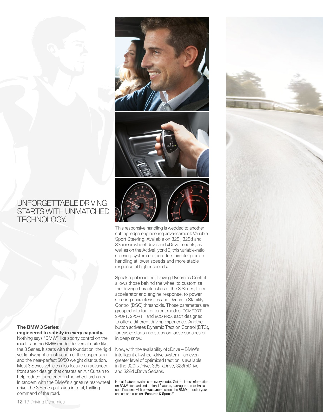 2014 BMW 3-Series Sedan Brochure Page 12